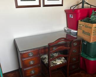 . . . cherry desk and chair