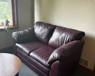 . . . a nice leather love seat