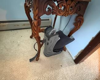 . . . nice carved table lamp