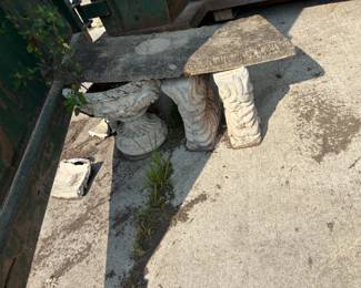 . . . cement bench