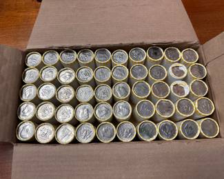Bank Box 500.00 Kennedy Half Dollars