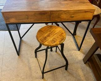 Desk with Swivel Stool