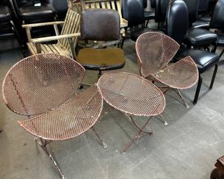 03 Salterini Orange Slice Mid Century Patio Furniture