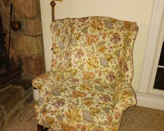 Upholstered Floral chair