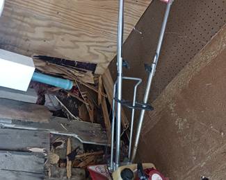 Gas powered tiller Garden