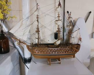 Tall ship model wood