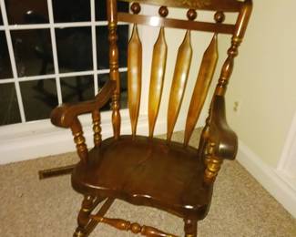 Ethan Allen stencil rocking chair