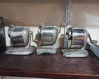 Vintage pencil sharpeners