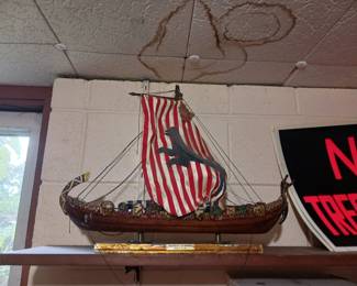 Vintage Viking ship model kit