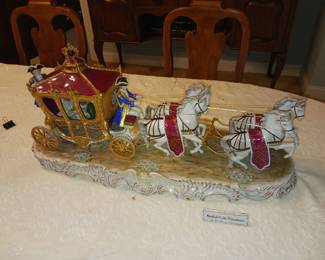 Capodimonte porcelain carriage