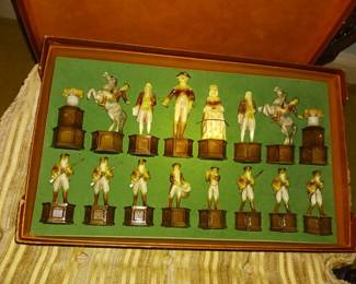 Revolutionary War chess set