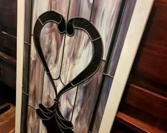 LG Leaded Amethyst Glass Window Panel