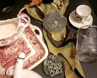 Various Antique to Vintage Decorative Items