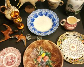 Various Antique Porcelain and Decorative Wares