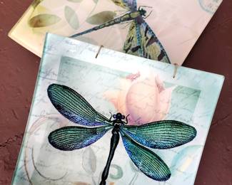 Glass Dragonfly Dishes