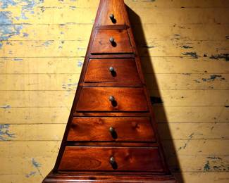 Antique or Vintage Solid Cherry Jewelry or Storage Chest