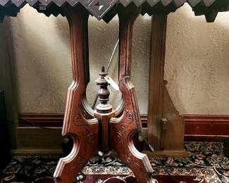 Antique Victorian Eastlake Walnut Side Table