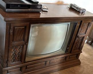 Three Vintage TV Cabinets