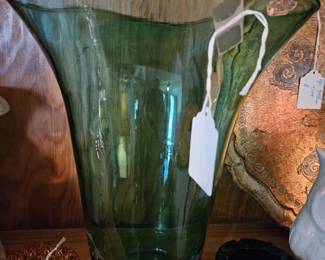 Blenko Green Vase