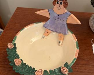 Marci Reiner Garden Lady Bowl 