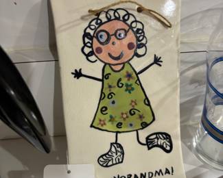 Groovy Grandma Hanging Tile 