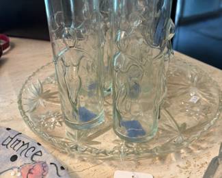 Libbey Figural Glasses, Swan Serving Dish 
