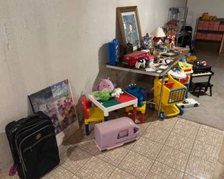 Toys, Luggage, Wall Art