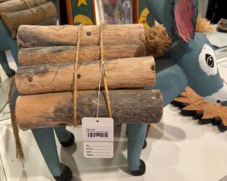 Folk Art Carved Donkey