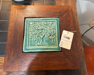 Framed Pewabic Tile