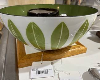 MCM Green Lotus Enamel Bowl 
