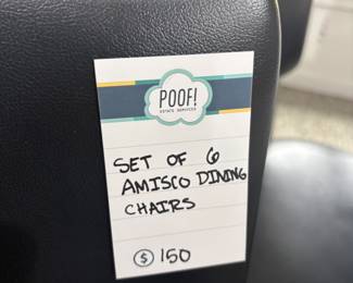 Set of 6 Amisco Dining Chairs 