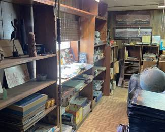 Lots of little treasures are shown the following office pictures. You'll need to come by the sale to see everything.