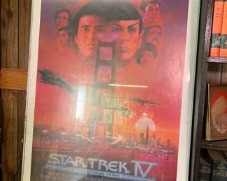 And as promised, the Star Trek IV: The Voyage Home movie poster. This is also framed and was an excellent movie.