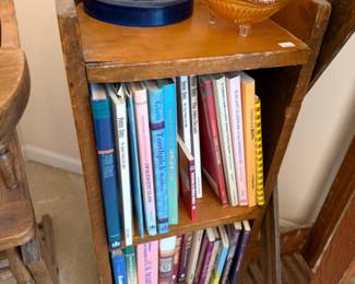 Wooden Bookshelf, Books