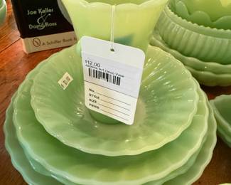 Jadeite Art Deco Vase 