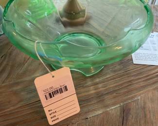 Vaseline Glass Bowl 