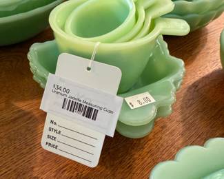 Uranium Jadeite Measuring Cups 