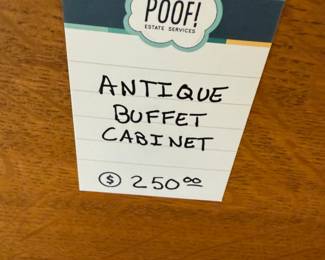 Antique Buffet Cabinet 