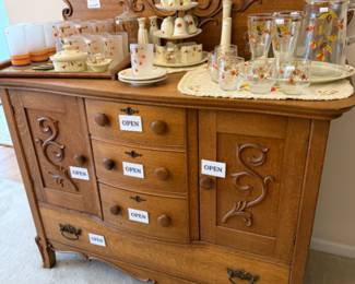 Antique Buffet Cabinet 