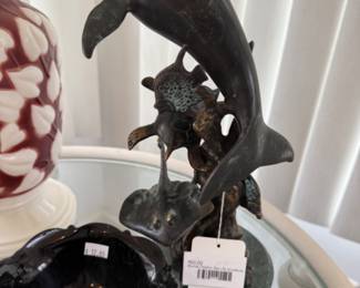 Bronze Dolphin Sea Life Sculpture