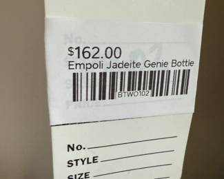 Empoli Jadeite Genie Bottle 