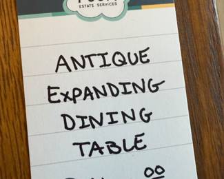 Antique Expanding Dining Table