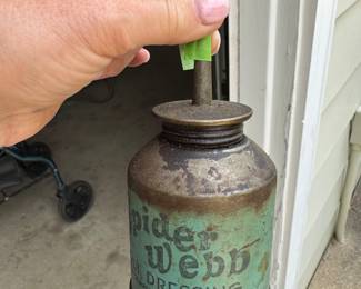 Vintage oil can from Grand Rapids