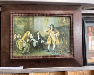 Old Prints in Oak Frames 