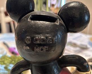 Rare Disney Mickey Mouse Cast Iron Bank
