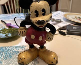 Rare Disney Mickey Mouse Cast Iron Bank