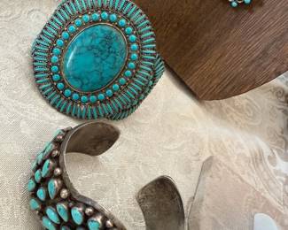 Antique Sterling cuffs