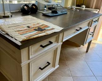 Gorgeous Pottery Barn style desk with matching pieces