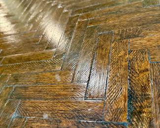 Love the chevron wood design