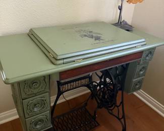The Singer conversion into a vanity!